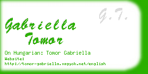 gabriella tomor business card